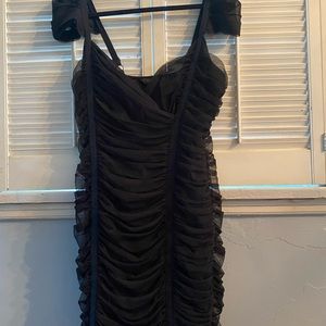 Black cocktail dress